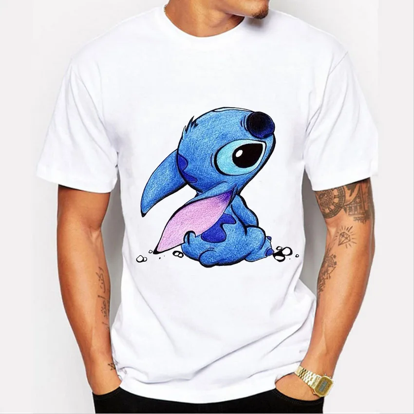 New 2019 Cute Kawaii T shirt Summer Style Lilo & Stitch Print T-shirt Men Camisas Hombre Harajuku O-neck Tee Shirt
New 2019 Cute Kawaii T shirt Summer Style Lilo & Stitch Print T-shirt Men Camisas Hombre Harajuku O-neck Tee Shirt