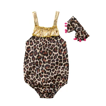 toddler girl romper funny baby clothes Leopard Jumpsuit baby summer romper+newborn Headband baby girl Hair Ribbonsb
toddler girl romper funny baby clothes Leopard Jumpsuit baby summer romper+newborn Headband baby girl Hair Ribbonsb