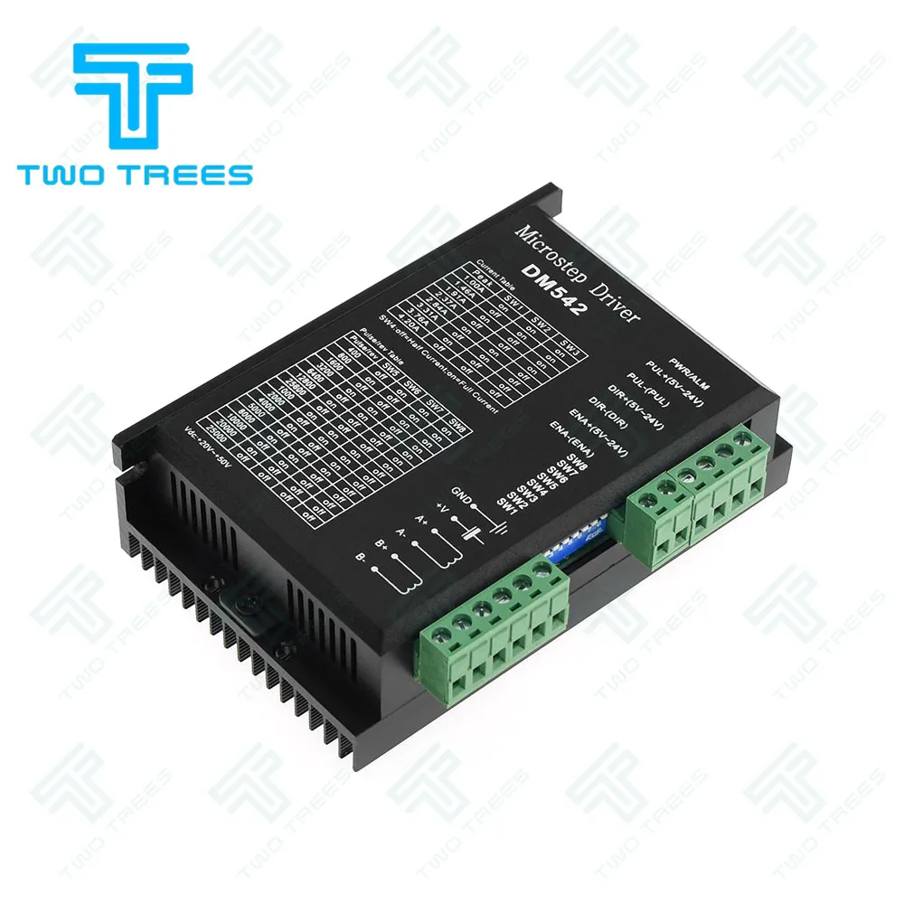 DM542 Stepper Motor Controller Leadshine 2-phase Digital Stepper Motor Driver 18-48 VDC Max. 4.2A for 57 86 Series Motor
DM542 Stepper Motor Controller Leadshine 2-phase Digital Stepper Motor Driver 18-48 VDC Max. 4.2A for 57 86 Series Motor