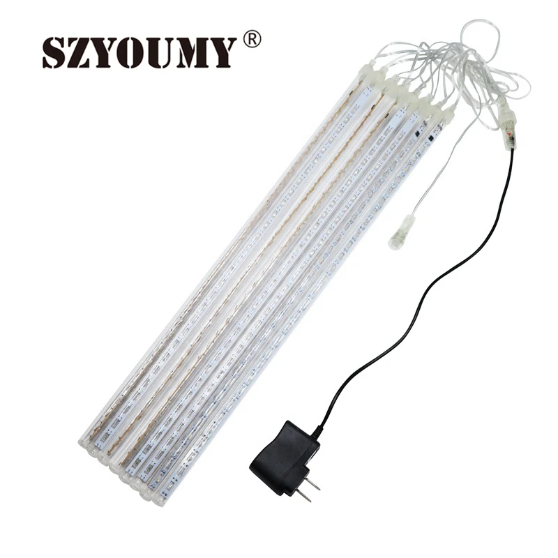 SZYOUMY Meteor Shower Rain Tube 20CM 30CM 50CM Garland Christmas Tree Luces Navidad Decorative Xmas Outdoor Fairy Lights String
SZYOUMY Meteor Shower Rain Tube 20CM 30CM 50CM Garland Christmas Tree Luces Navidad Decorative Xmas Outdoor Fairy Lights String
