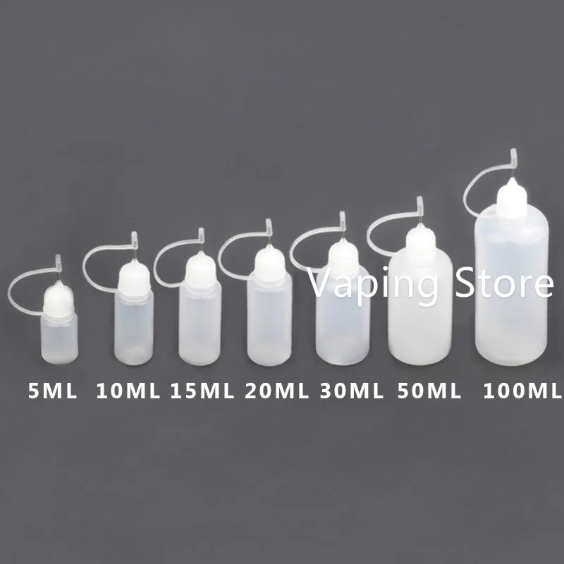 5PCS 10ml 15ml 20ml 30ml 50ml 100ml Plastic Squeezable Dropper Bottle Needle Tip
5PCS 10ml 15ml 20ml 30ml 50ml 100ml Plastic Squeezable Dropper Bottle Needle Tip