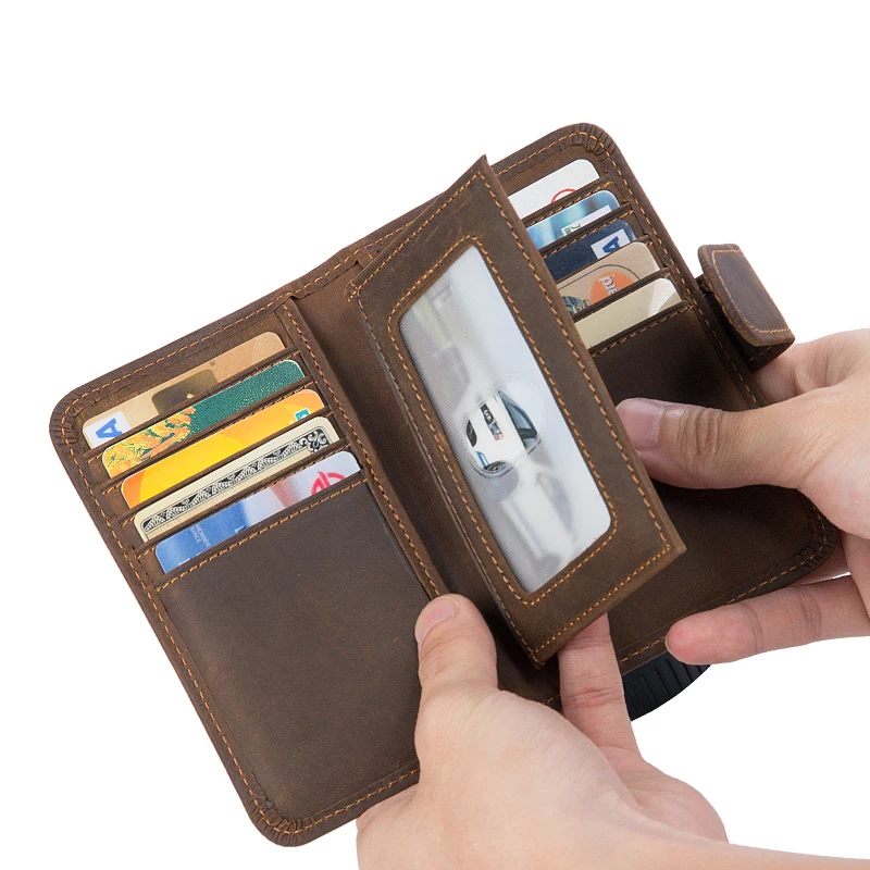 J.M.D Leather Hand Wallet With RFID Function New Product Long Business Credit Card Holder R-8162R
J.M.D Leather Hand Wallet With RFID Function New Product Long Business Credit Card Holder R-8162R