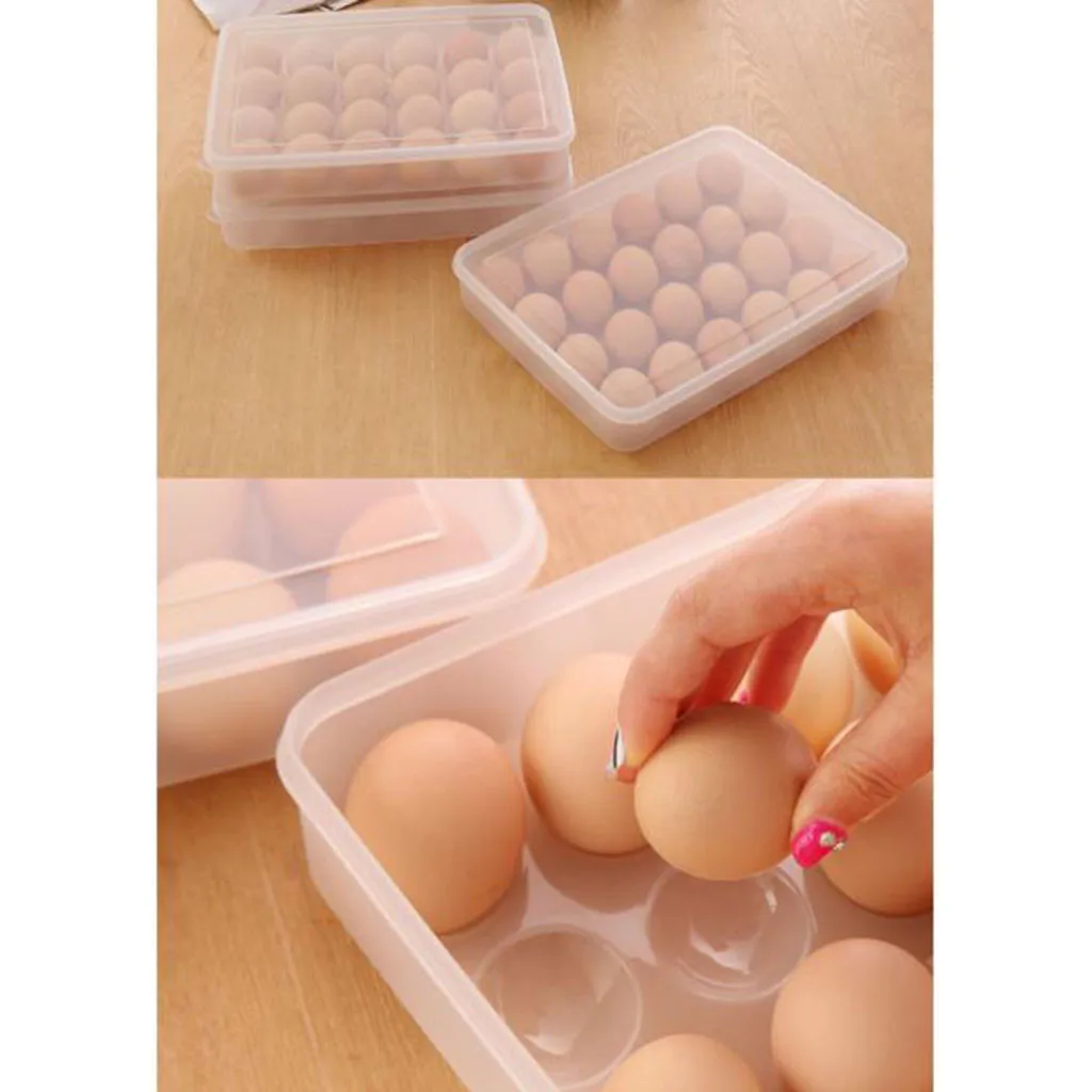Egg Storage Boxes Single Layer Refrigerator Food Dumplings Eggs Airtight Storage Container Plastic Box #30
Egg Storage Boxes Single Layer Refrigerator Food Dumplings Eggs Airtight Storage Container Plastic Box #30