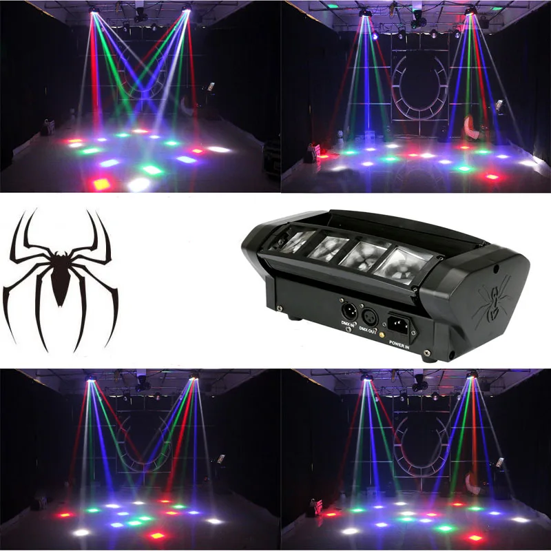Mini Spider Moving Head Light LED 8x10W RGBW Beam Stage Dj Disco Laser show DMX512 Sound Light wedding Christmas home party lamp
Mini Spider Moving Head Light LED 8x10W RGBW Beam Stage Dj Disco Laser show DMX512 Sound Light wedding Christmas home party lamp