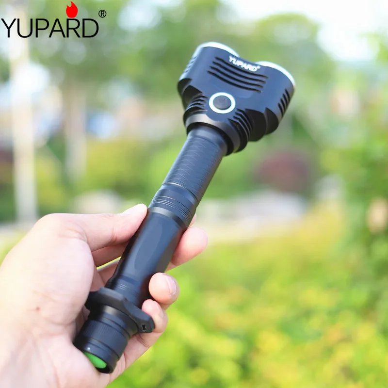 YUPARD 2 * XM-L T6 светодиодный фонарик лампа 5 режимов 18650 перезаряжаемая батарея