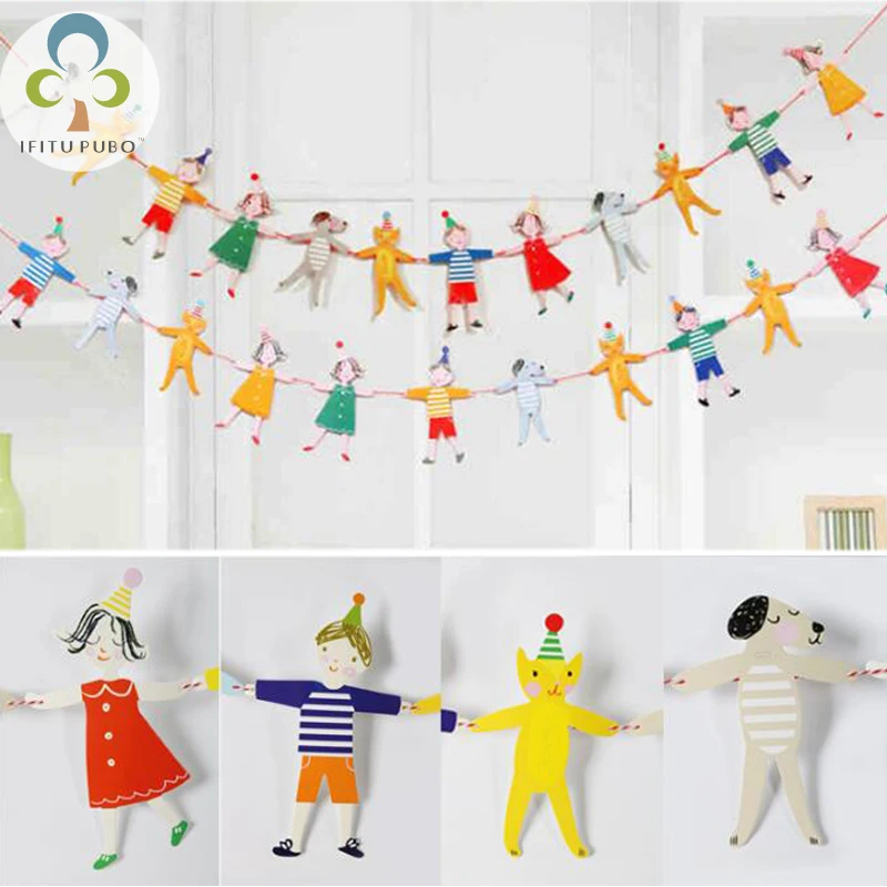 Kids Birthday Garland Cartoon Figure Animal Paper Flags Banners Baby Shower Decoration Kids Birthday Party Decor Supplies GYH
Kids Birthday Garland Cartoon Figure Animal Paper Flags Banners Baby Shower Decoration Kids Birthday Party Decor Supplies GYH