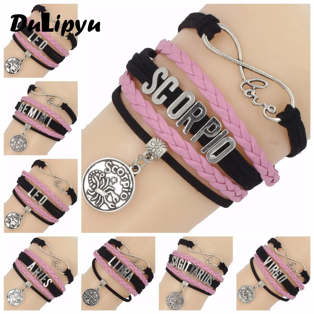Infinity love 12 constellation bracelet Zodiac Sign charm leather wrap men bracelets & bangles for women jewelry yn252
Infinity love 12 constellation bracelet Zodiac Sign charm leather wrap men bracelets & bangles for women jewelry yn252