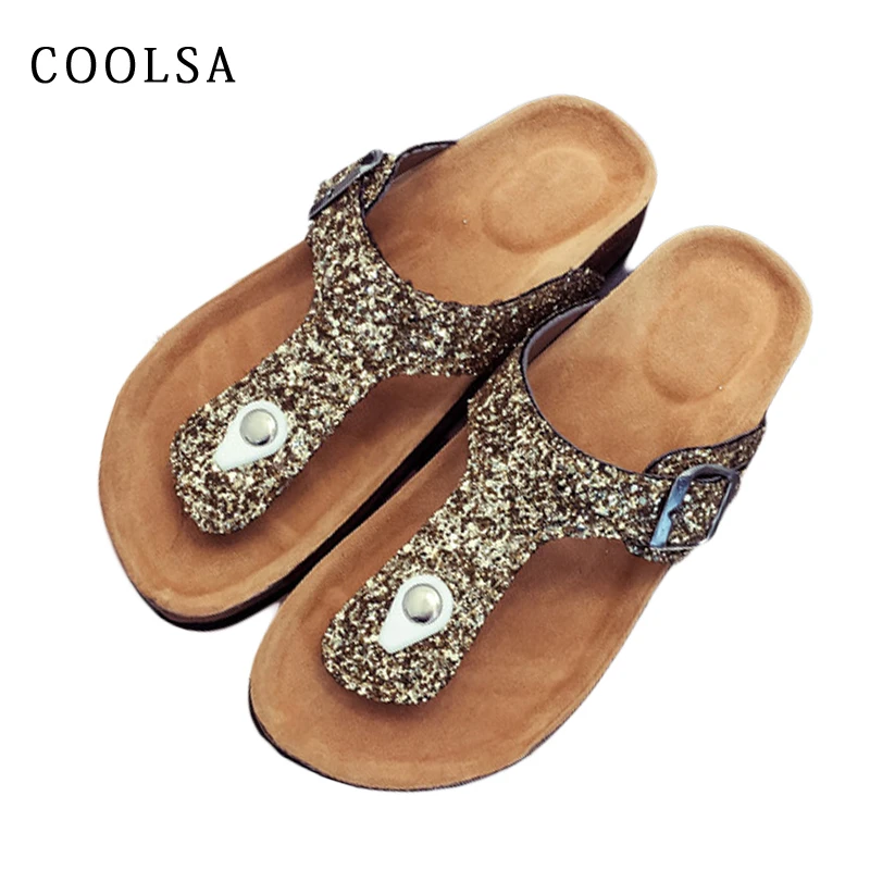 2019 Summer Women Slippers Bling Sequins Flip Flops Cork Beach Sandals Flat Soft Rubber Outdoor Slides Female Casual Beach Shoes
2019 Summer Women Slippers Bling Sequins Flip Flops Cork Beach Sandals Flat Soft Rubber Outdoor Slides Female Casual Beach Shoes