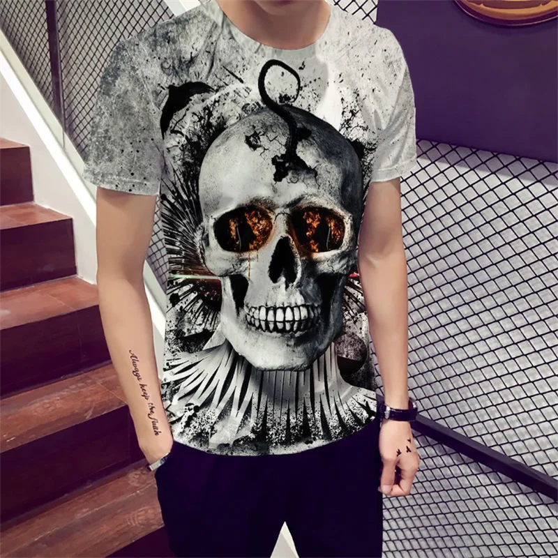Casual Male Female T shirt Men 2019 New Fashion Hot Design 3D Skull Print Tees Tops Summer Cool High Street Wear Size S-5XL
Casual Male Female T shirt Men 2019 New Fashion Hot Design 3D Skull Print Tees Tops Summer Cool High Street Wear Size S-5XL