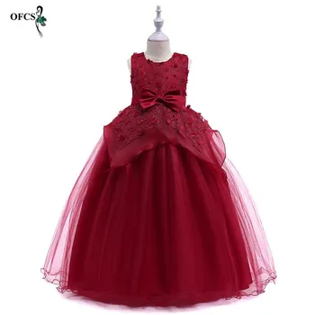 New Kids Girls Long Red Lace Flower Party Ball Gown Prom Dresses Kid Girl Princess Wedding Children First Communion Dress 3-15Y
New Kids Girls Long Red Lace Flower Party Ball Gown Prom Dresses Kid Girl Princess Wedding Children First Communion Dress 3-15Y