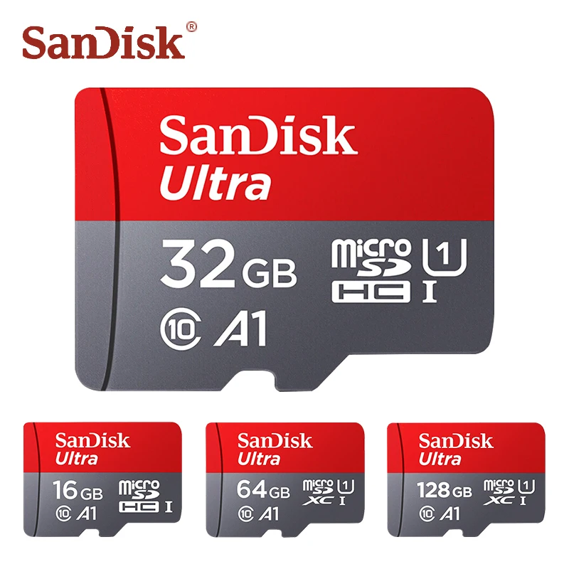 

Sandisk micro sd card 16gb 32gb A1 Class 10 SDHC tf cards 100 Mb/s cartao de memoria flash memory card 64gb micro sd 128gb SDXC