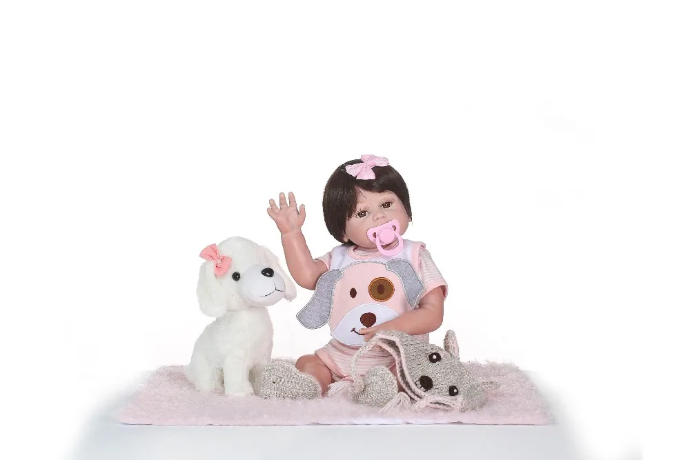 NPK 50cm full silicone real girl Body reborn baby doll Toys realistic newborn princess babies fashion Dolls baby toy bonecas
NPK 50cm full silicone real girl Body reborn baby doll Toys realistic newborn princess babies fashion Dolls baby toy bonecas