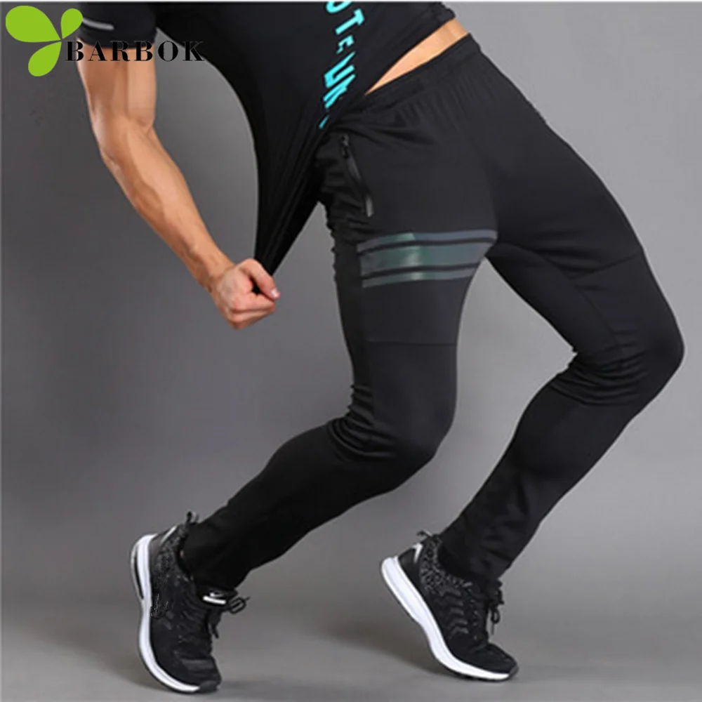 

BARBOK New men sport leggings yoga fitness legging running compression sportswear soft pants jogging pants men sport leggings