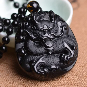 Genuine natural Obsidian Dragon Pendant pendant crystal jewelry guardian dragon year of fate of evil
Genuine natural Obsidian Dragon Pendant pendant crystal jewelry guardian dragon year of fate of evil