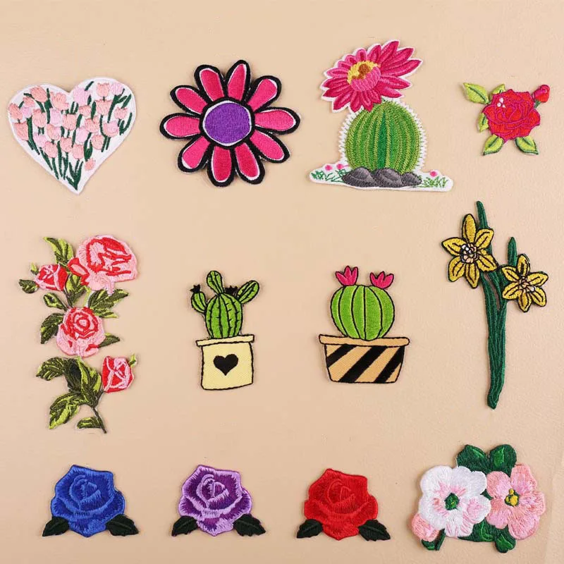 Flower Cactus Embroidery Patch Heat Transfers Iron On Sew On Patches for DIY T-shirt Clothes Stickers Decorative Applique 47219
Flower Cactus Embroidery Patch Heat Transfers Iron On Sew On Patches for DIY T-shirt Clothes Stickers Decorative Applique 47219