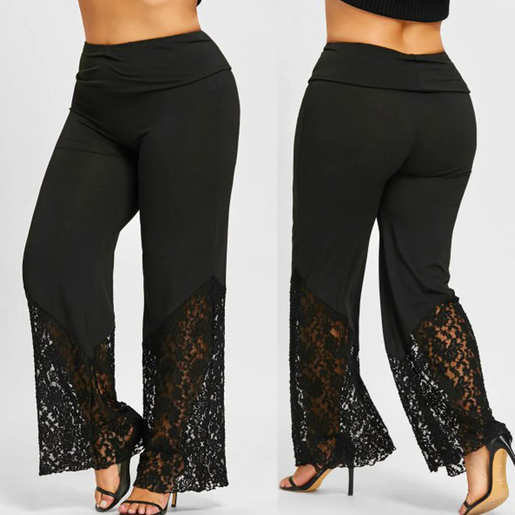 Women Pants Plus Size Lace Loose Wide Leg Leggings Sports Pants Casual Elastic Waist Pant Ladies Fashion trousers 2019 #527
Women Pants Plus Size Lace Loose Wide Leg Leggings Sports Pants Casual Elastic Waist Pant Ladies Fashion trousers 2019 #527