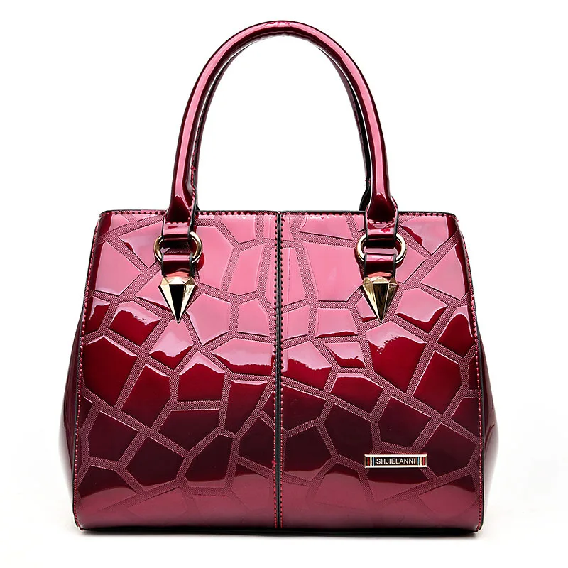 2019 New Luxury Patent Women Handbags Fashion Ladies Shoulder Bags Girl Stone Pattern Crossbody Bag Famous Brand Female Handbag
2019 New Luxury Patent Women Handbags Fashion Ladies Shoulder Bags Girl Stone Pattern Crossbody Bag Famous Brand Female Handbag