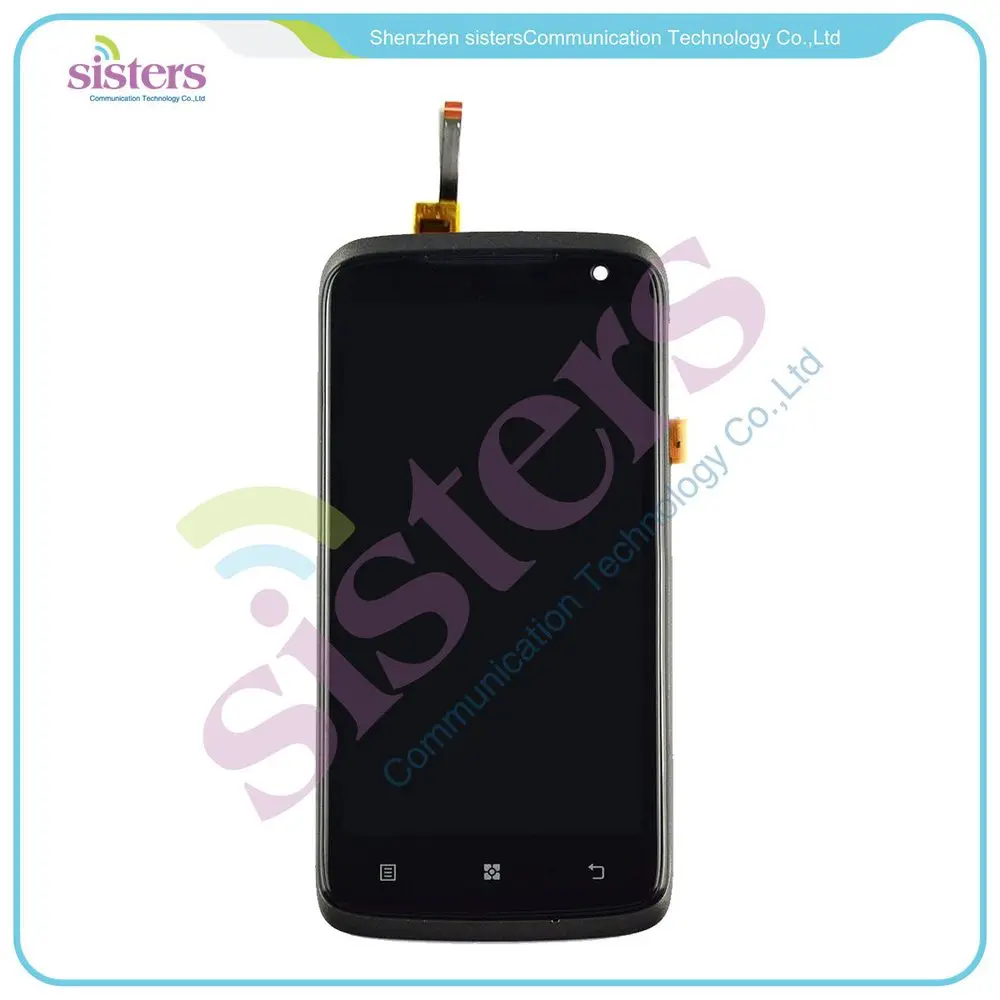 LEN0034 Black Red Original Full LCD Display Touch Screen Digitizer Assembly With Frame Replacement Repair Parts For Lenovo S820-0 (3)