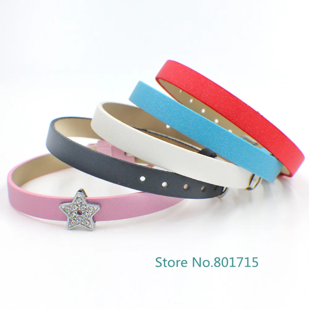 2017 New Styles 50pcs 8mm PU leather Scrub Wristband Fit 8mm slide letters charms DIY Accessory bracelet
2017 New Styles 50pcs 8mm PU leather Scrub Wristband Fit 8mm slide letters charms DIY Accessory bracelet