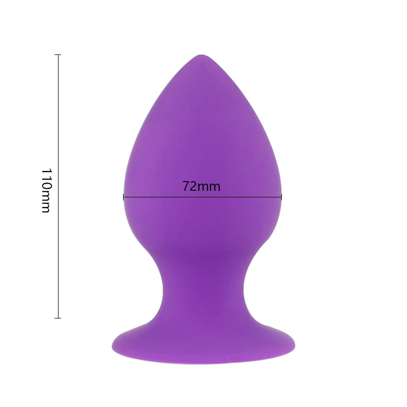 S/M/L Comfortable Silicone Anal Plug Suction Cup Big Butt Plug Anal Dilator Huge Anal Toys For Men Women Anus Adult Games