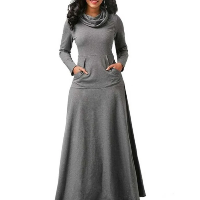 2019 Spring season Women Warm Dresses Pocket Casual Solid Long Sleeve Vintage Maxi Dress Robe Bow Neck Elegant Dress Vestidos 5X
2019 Spring season Women Warm Dresses Pocket Casual Solid Long Sleeve Vintage Maxi Dress Robe Bow Neck Elegant Dress Vestidos 5X