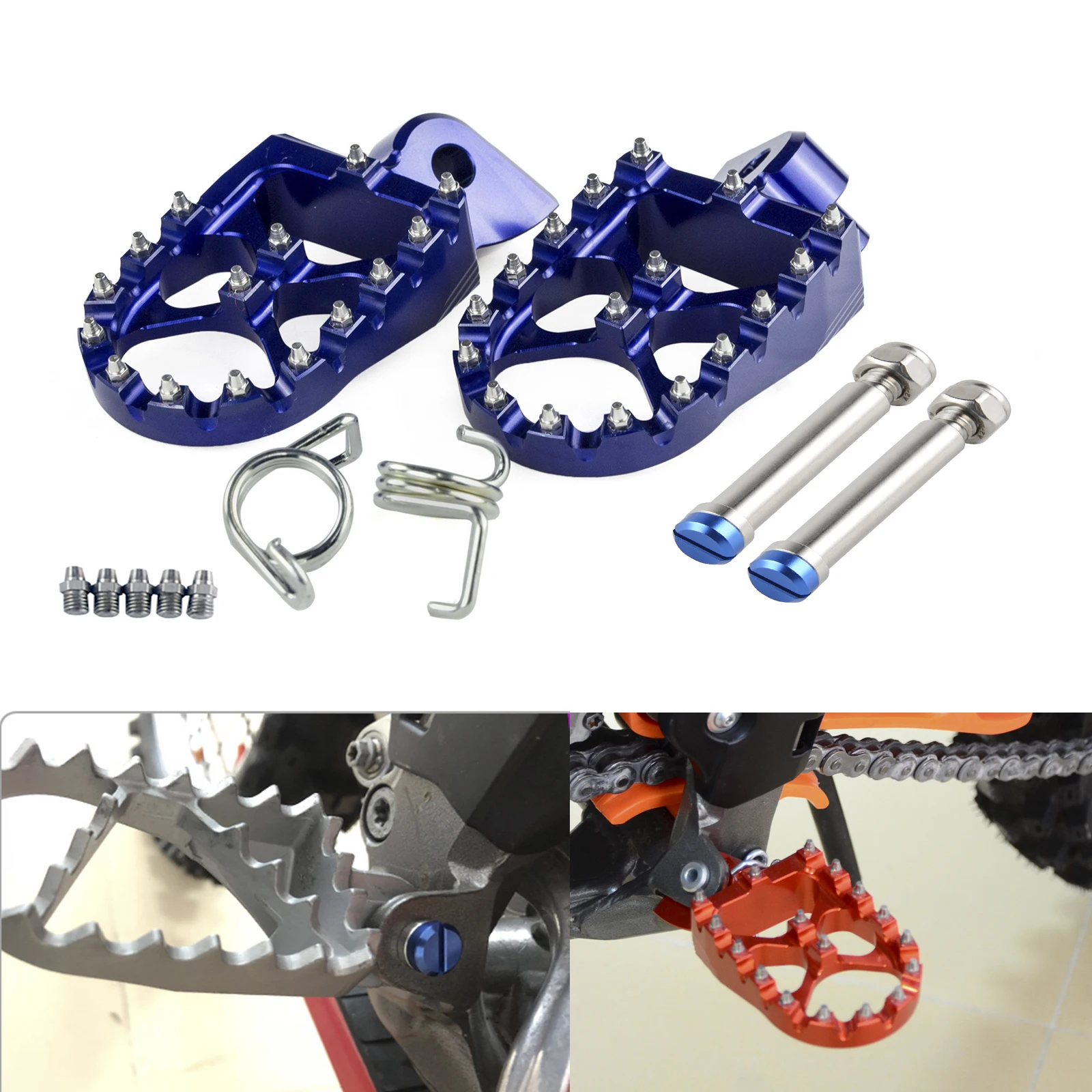 Motorcycle Footrest Foot Pegs With Pins For Yamaha YZ65 85 YZ125 YZ250 YZ125X YZ250X YZ250F YZ450F WR250F WR450F YZ250FX YZ450FX
Motorcycle Footrest Foot Pegs With Pins For Yamaha YZ65 85 YZ125 YZ250 YZ125X YZ250X YZ250F YZ450F WR250F WR450F YZ250FX YZ450FX