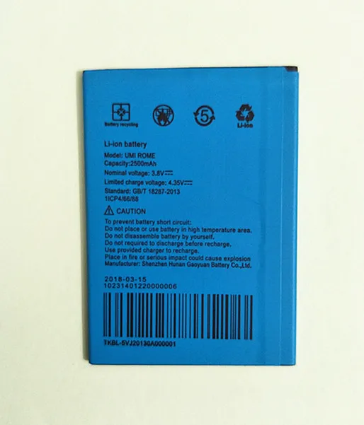 B-TAIHENG 3.8V 2500mAh Battery for UMI Rome X Smartphone High Quality 2500mAh Backup Battery for UMI Rome + In Stock
B-TAIHENG 3.8V 2500mAh Battery for UMI Rome X Smartphone High Quality 2500mAh Backup Battery for UMI Rome + In Stock