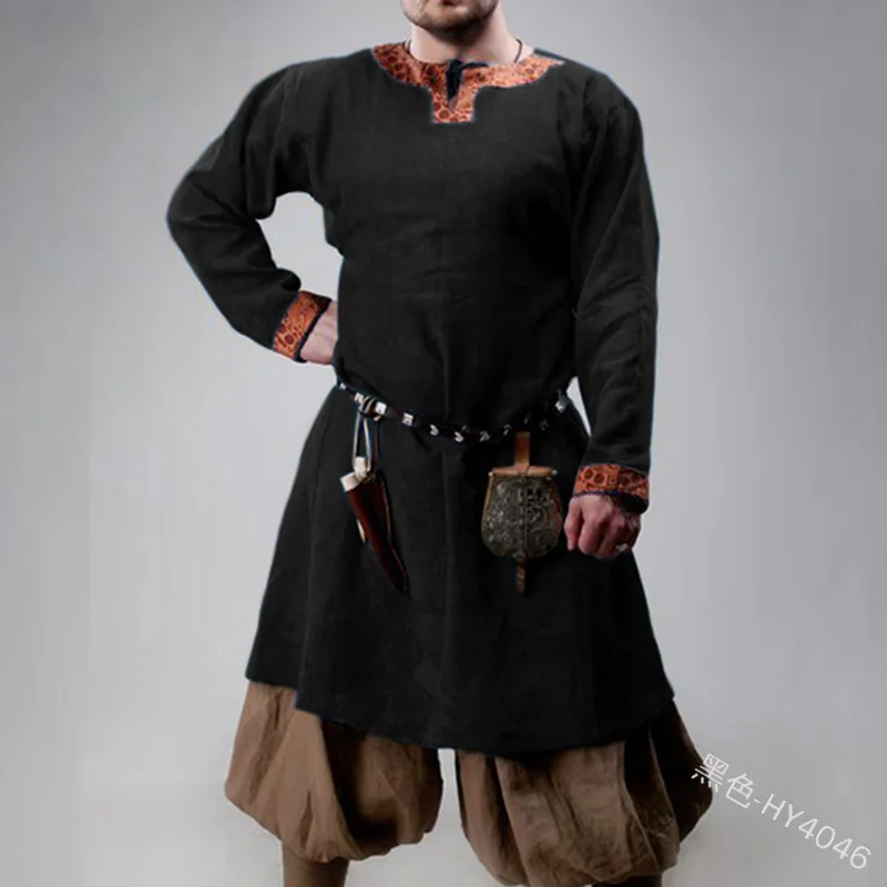 Man Retro Medieval Shirt Pirate Viking Halloween Cosplay Costumes Renaissance Print V-neck Tunic Long Sleeve Loose Tops belt
Man Retro Medieval Shirt Pirate Viking Halloween Cosplay Costumes Renaissance Print V-neck Tunic Long Sleeve Loose Tops belt