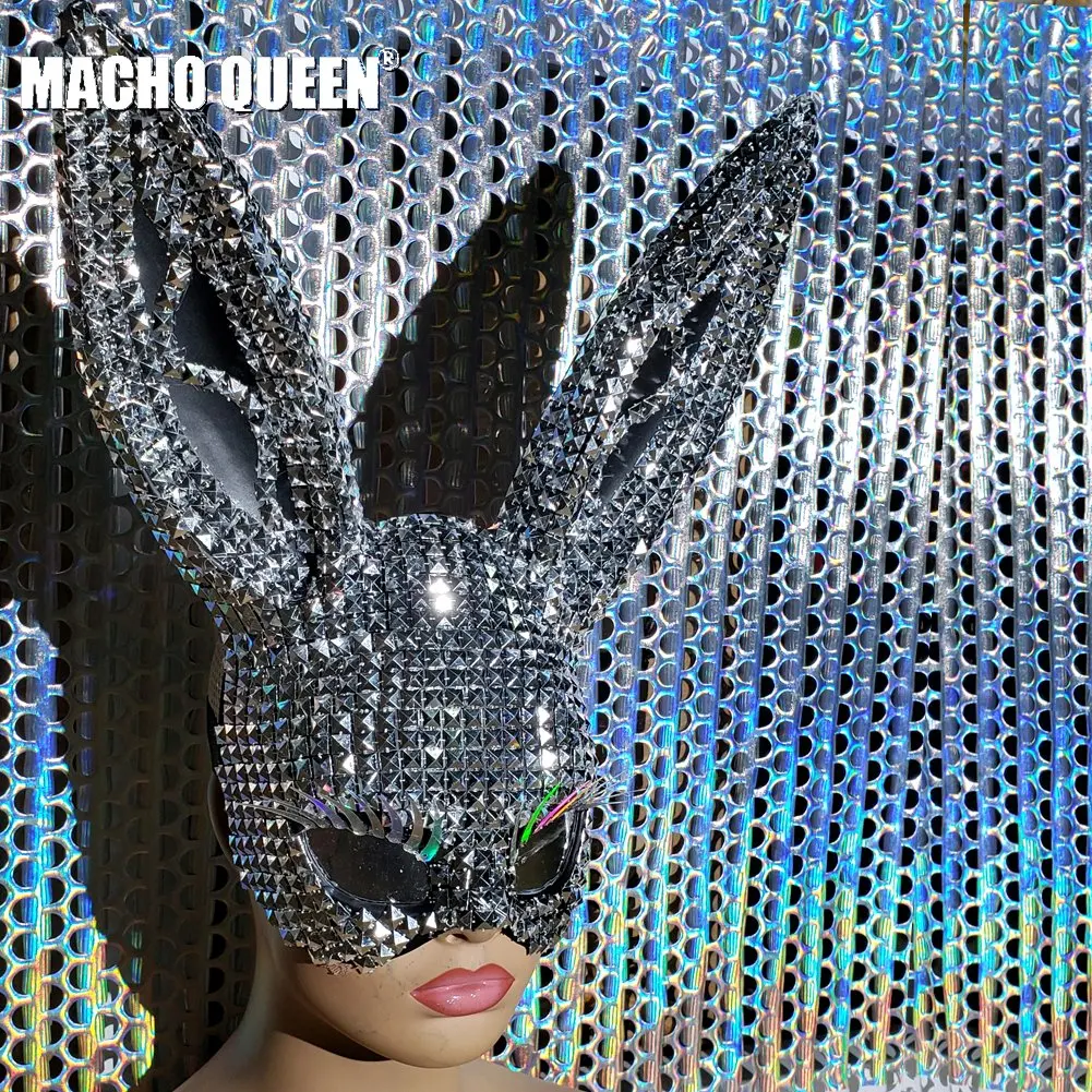 Burning Man Accessories Gear Halloween Bunny Stud Mask Costumes Summer Festival Rave Outfits Clothes Gear Celebrity Stage Wear
Burning Man Accessories Gear Halloween Bunny Stud Mask Costumes Summer Festival Rave Outfits Clothes Gear Celebrity Stage Wear