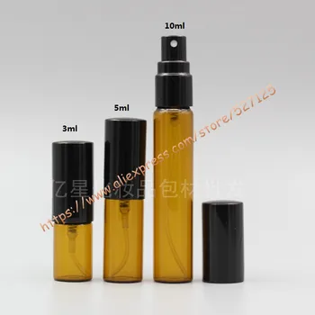 3ml/5ml/10ml brown/amber glass bottle with shiny black aluminum sprayer,mist glass bottle. travel refillable perfume bottle
3ml/5ml/10ml brown/amber glass bottle with shiny black aluminum sprayer,mist glass bottle. travel refillable perfume bottle