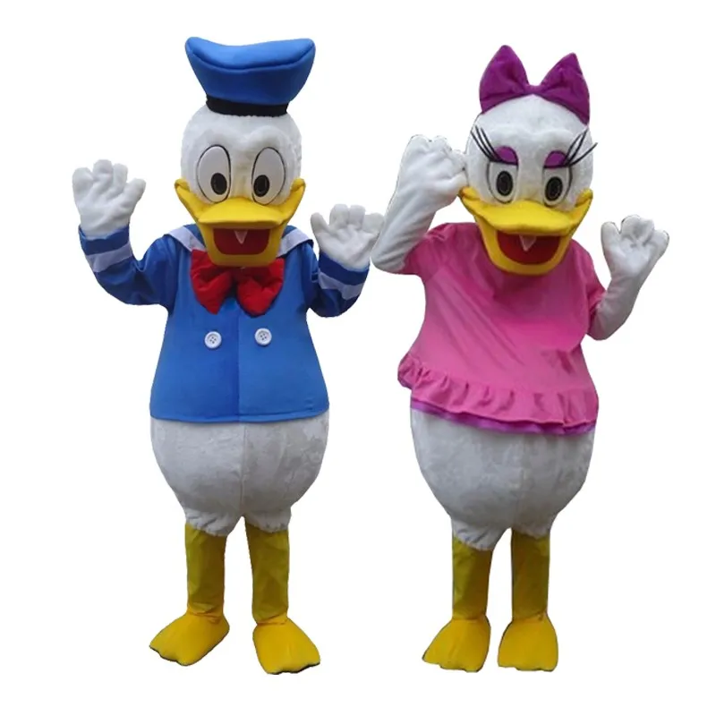 Cosplay&ware High Adult Size Donald Duck Mascot Costume And Daisy 10 Donald Duck mascot costume