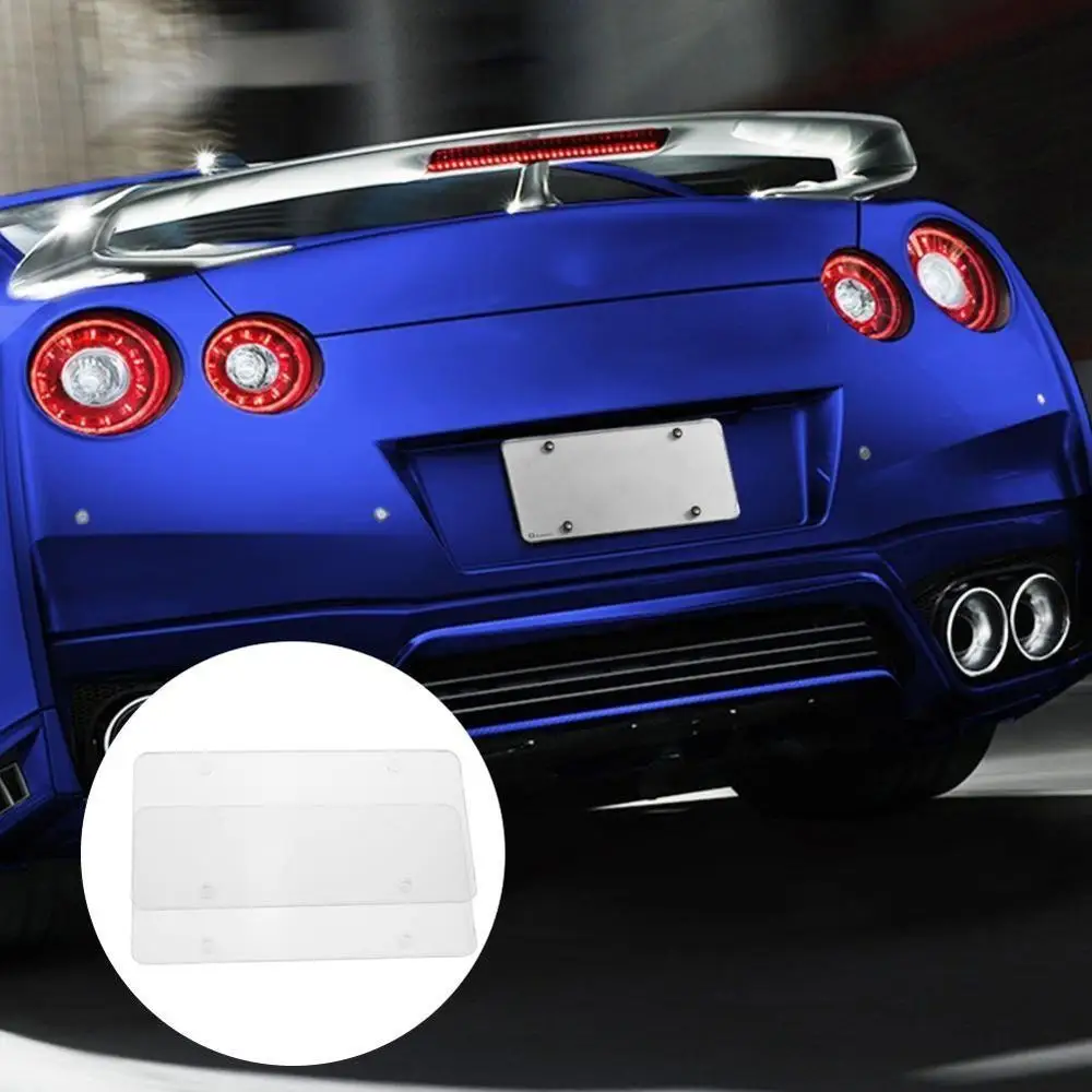 A Pair Clear Gary 6" x 12" License Plate Cover Shield Tinted Plastic Tag Protector
A Pair Clear Gary 6" x 12" License Plate Cover Shield Tinted Plastic Tag Protector
