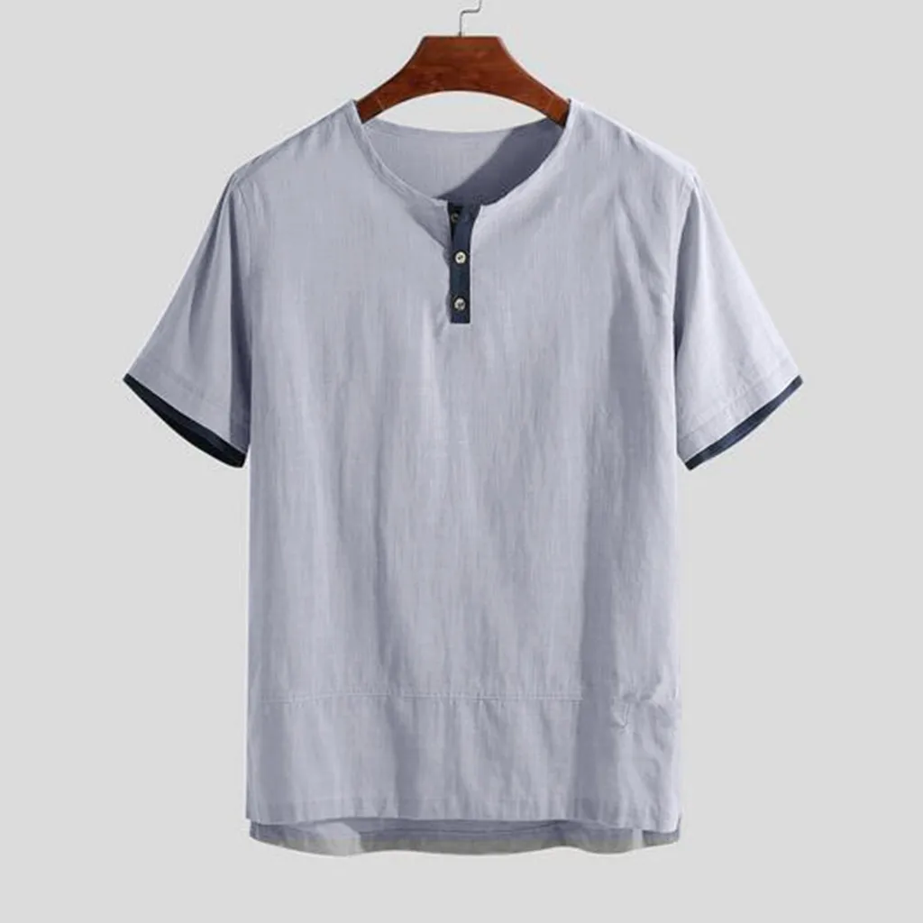 Fashion Men's Shirt Tops Summer New Style Pure Cotton Hemp Short Sleeve Blouse Casual Comfortable Men's Clothing camiseta hombre
Fashion Men's Shirt Tops Summer New Style Pure Cotton Hemp Short Sleeve Blouse Casual Comfortable Men's Clothing camiseta hombre