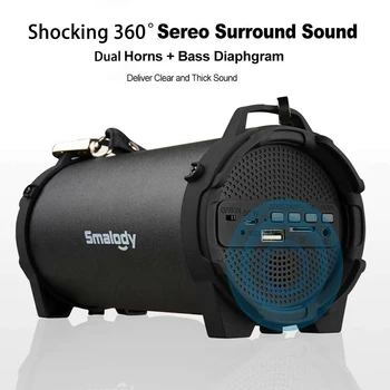 Smalody-SL-10 New Private Mode Bluetooth High Power Speaker Outdoor Sports Mountaineering Bicycle Audio with Strap Music Player
Smalody-SL-10 New Private Mode Bluetooth High Power Speaker Outdoor Sports Mountaineering Bicycle Audio with Strap Music Player