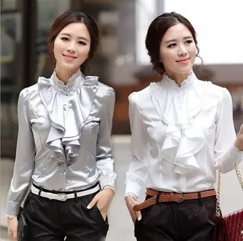 Women Blouses 2020 Professional Women's Chiffon Fashion New Lace Ruffled Casual Women's Slim Long Sleeve Shirt Women Plus Size
Women Blouses 2020 Professional Women's Chiffon Fashion New Lace Ruffled Casual Women's Slim Long Sleeve Shirt Women Plus Size