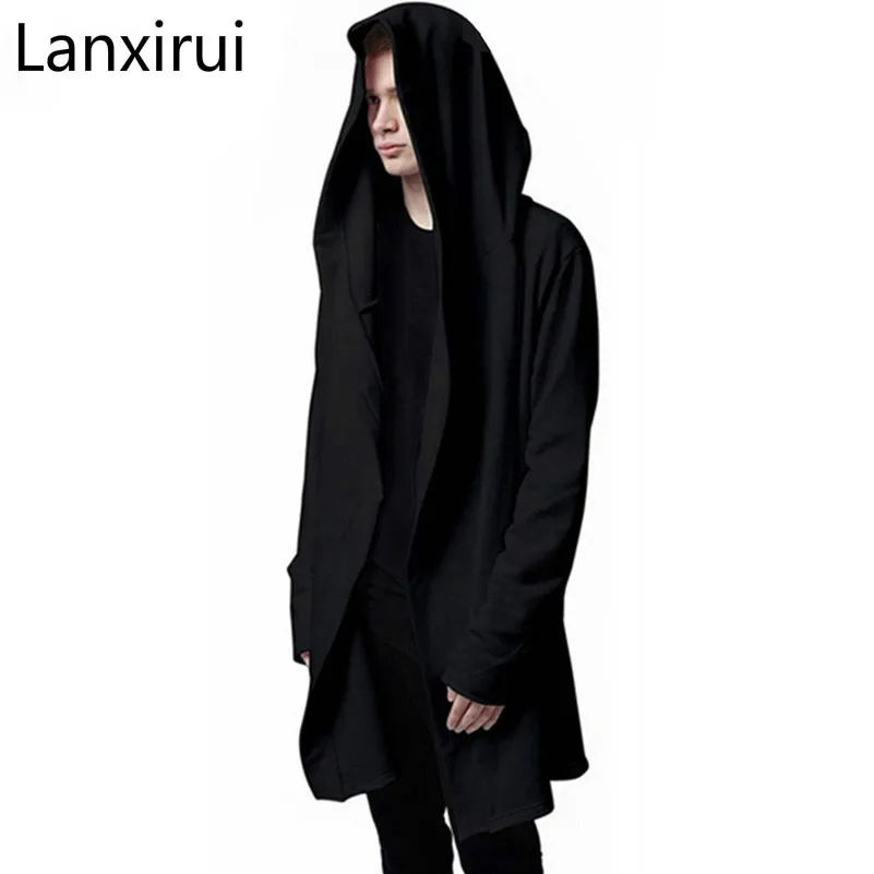 Men Hooded Jacket Black Gown Best Quality Hip Hop Mantle Hoodie Sweatshirts Long Sleeves Cloak Coats Outwear Man Fashion
Men Hooded Jacket Black Gown Best Quality Hip Hop Mantle Hoodie Sweatshirts Long Sleeves Cloak Coats Outwear Man Fashion