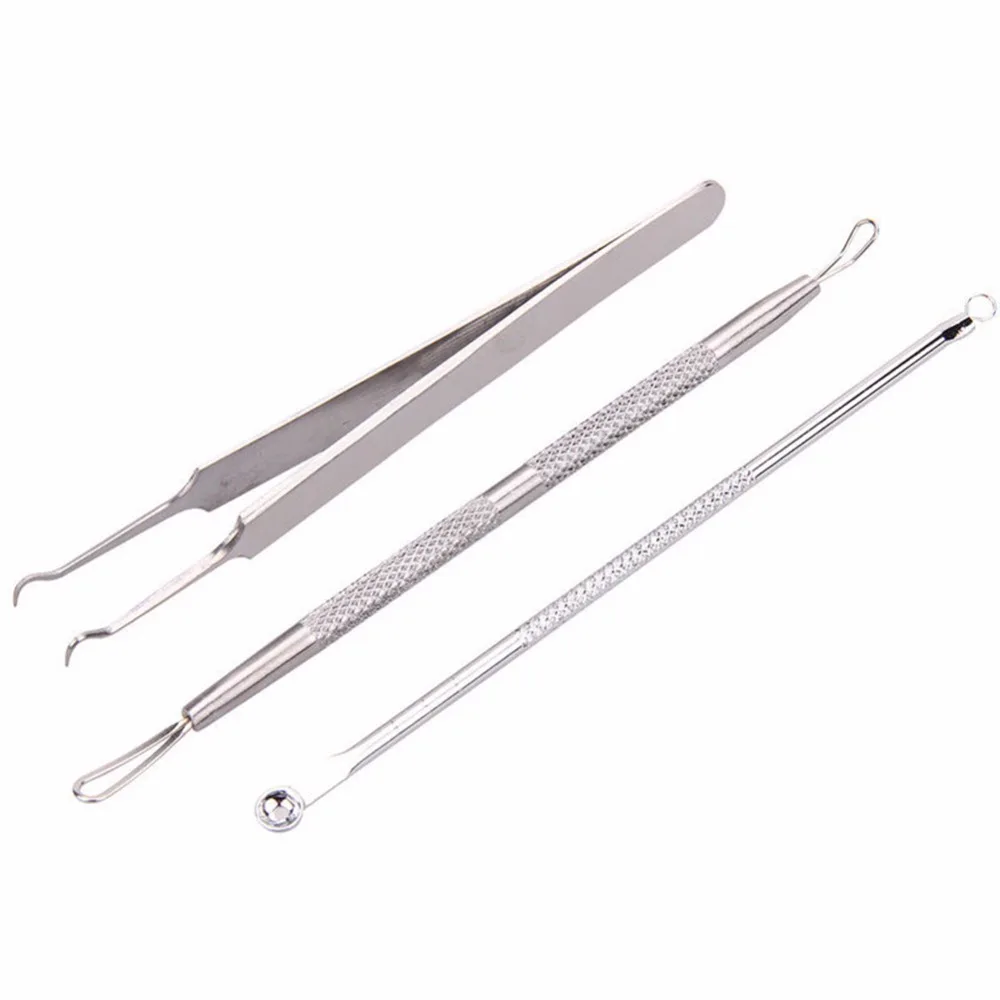 3PCS professional Stainless steel Blackhead Acne Pimple Blemish Extractor Remover Clip Needle Tweezers Tools #238663
3PCS professional Stainless steel Blackhead Acne Pimple Blemish Extractor Remover Clip Needle Tweezers Tools #238663