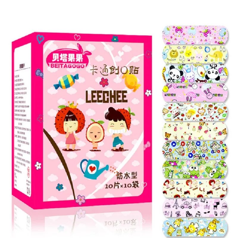 New 100PCS Waterproof Breathable Cartoon Band Aid Hemostasis Adhesive Bandages First Aid Emergency Kit For Kids Children
New 100PCS Waterproof Breathable Cartoon Band Aid Hemostasis Adhesive Bandages First Aid Emergency Kit For Kids Children