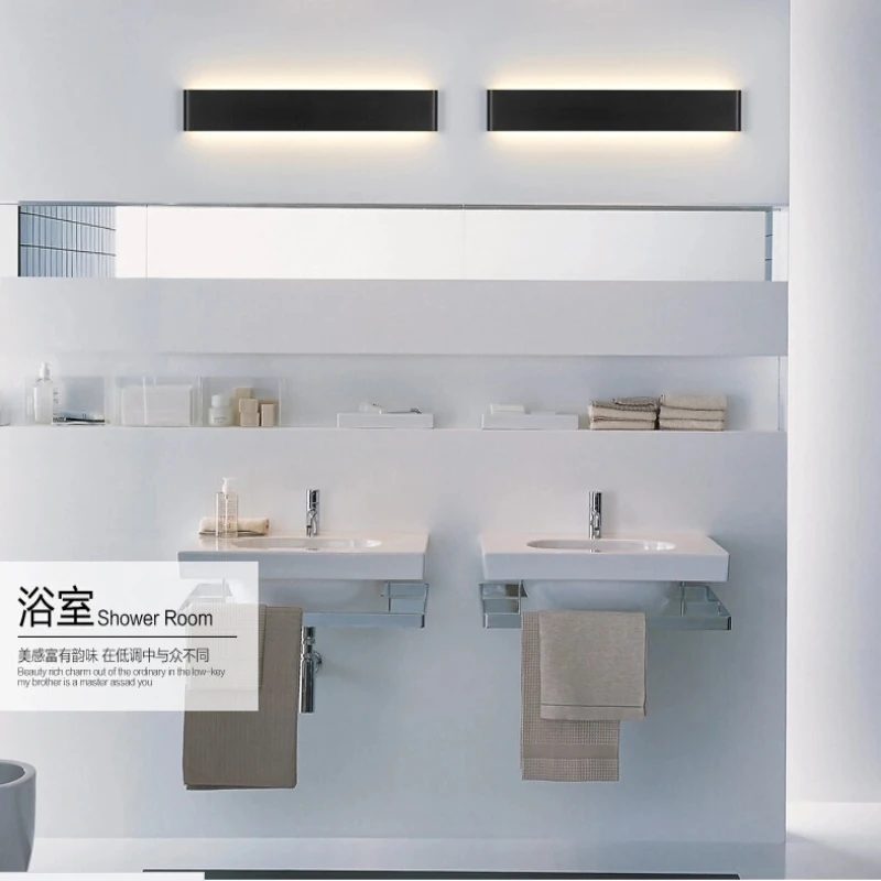 Nordic LED Wall Light Lamps Mirror Headlight Bathroom Bedroom Living Room Waterproof Black/white Aluminum/Acrylic TR-T026
Nordic LED Wall Light Lamps Mirror Headlight Bathroom Bedroom Living Room Waterproof Black/white Aluminum/Acrylic TR-T026