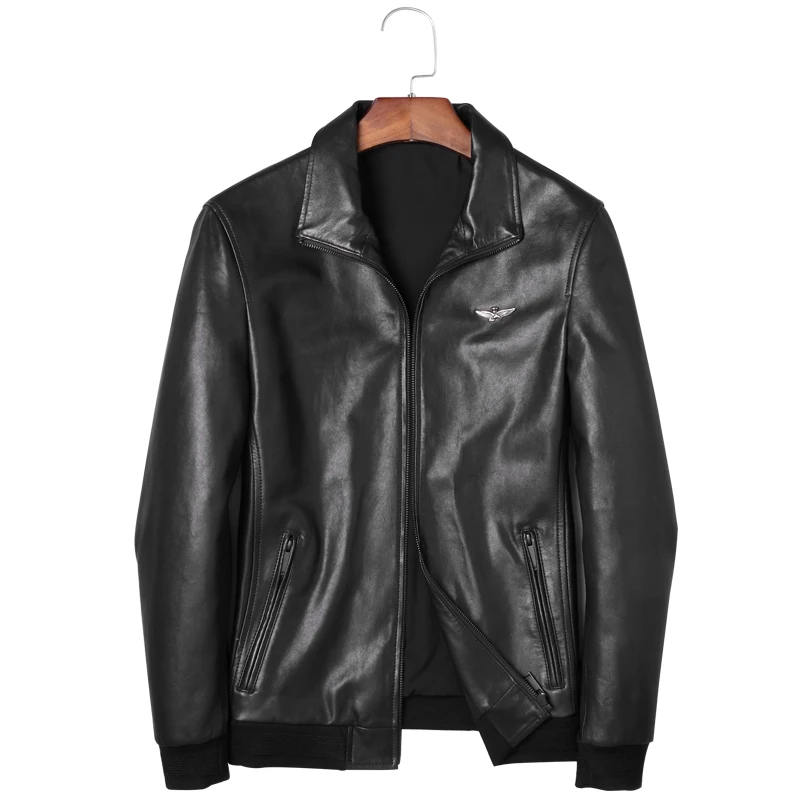 Genuine Leather Goat Skin Jacket Real Leather Men‘s Jacket Autumn New Style Outer Male Designer Aviator Flight Jacket 2019
Genuine Leather Goat Skin Jacket Real Leather Men‘s Jacket Autumn New Style Outer Male Designer Aviator Flight Jacket 2019