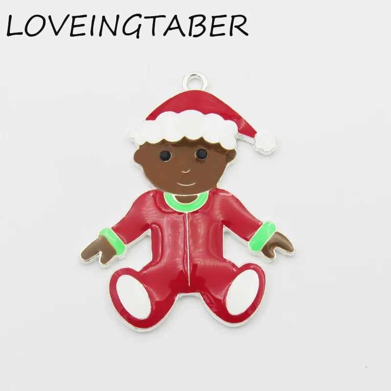 Newest 45mm*39mm 10pcs/lot Silver Color Christmas Baby All Enamel Pendants For Kids Jewelry Making
Newest 45mm*39mm 10pcs/lot Silver Color Christmas Baby All Enamel Pendants For Kids Jewelry Making