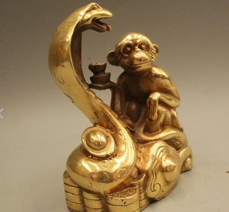 fafa8800139<<5" Chinese Feng Shui Brass Fu Zodiac Year Monkey snake Yuan Bao Statue Sculpture
fafa8800139<<5" Chinese Feng Shui Brass Fu Zodiac Year Monkey snake Yuan Bao Statue Sculpture
