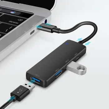 USB-A USB type c HUB adapter 4 port converter with USB2.0*3 support 5V/2A charging 15 cm usb cable for WIN IOS Linux
USB-A USB type c HUB adapter 4 port converter with USB2.0*3 support 5V/2A charging 15 cm usb cable for WIN IOS Linux