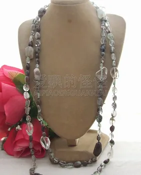 N040206 Beautiful! 57'' Phantom Quartz Necklace
N040206 Beautiful! 57'' Phantom Quartz Necklace