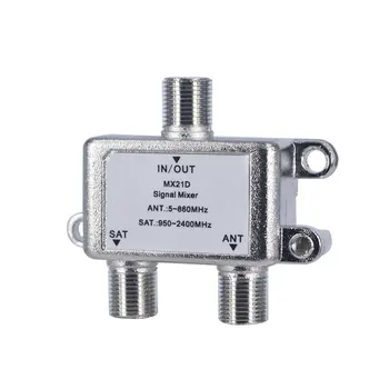 2 In 1 TV Signal Satellite Dual-use 2 Way Port Sat Coaxial Diplexer Combiner Splitter Combiners Cable Switch Switcher
2 In 1 TV Signal Satellite Dual-use 2 Way Port Sat Coaxial Diplexer Combiner Splitter Combiners Cable Switch Switcher