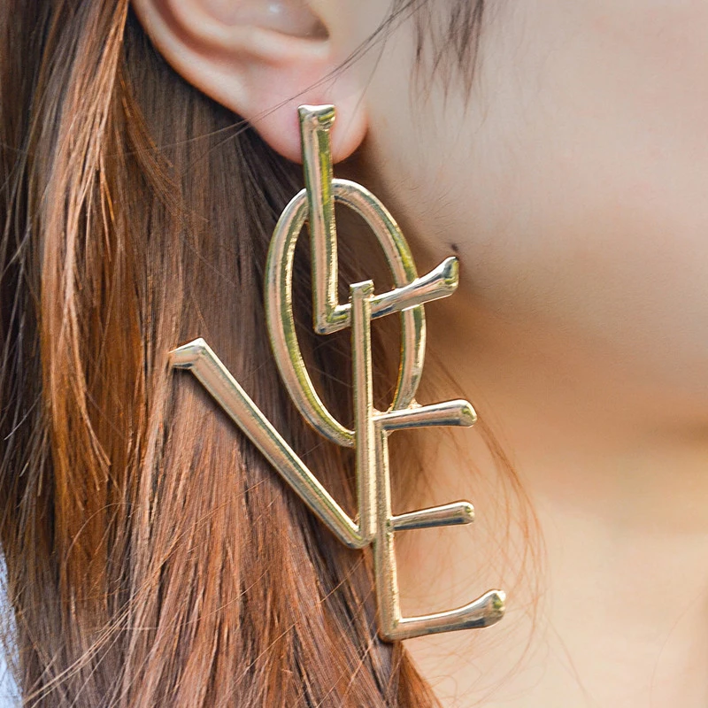 KMVEXO 2019 Earrings For Women Exaggerated Ethic Boho Large Big Long Leatter Love Earrings Vintage Statement Jewelry
KMVEXO 2019 Earrings For Women Exaggerated Ethic Boho Large Big Long Leatter Love Earrings Vintage Statement Jewelry