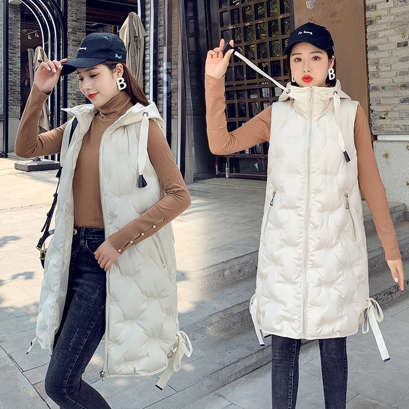 winter vest women sleeveless jacket women waistcoat Ladies long vest with hood for women Cotton Down Slim size S-XXL 2019
winter vest women sleeveless jacket women waistcoat Ladies long vest with hood for women Cotton Down Slim size S-XXL 2019