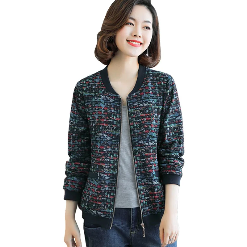 Large Size Women's Short Jacket 2019 Spring Autumn New Middle-Aged Casual Female Coat Round Neck Long-Sleeved Top RE2440
Large Size Women's Short Jacket 2019 Spring Autumn New Middle-Aged Casual Female Coat Round Neck Long-Sleeved Top RE2440