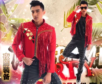 100%real men red tassels beading sewing event/stage performance short tuxedo jacket/stage performance/ASIA SIZE/only jacket
100%real men red tassels beading sewing event/stage performance short tuxedo jacket/stage performance/ASIA SIZE/only jacket