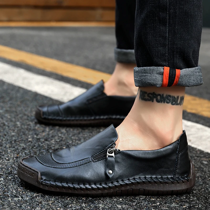 Genuine Leather Casual Men Shoes Walking Sneakers Men Casual Shoe Lace Up Moccasins Black Men Loafers Big Size 38-48
Genuine Leather Casual Men Shoes Walking Sneakers Men Casual Shoe Lace Up Moccasins Black Men Loafers Big Size 38-48
